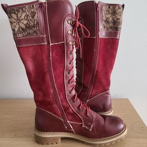 Gently Worn - Cute Red Winter Boots | 8
